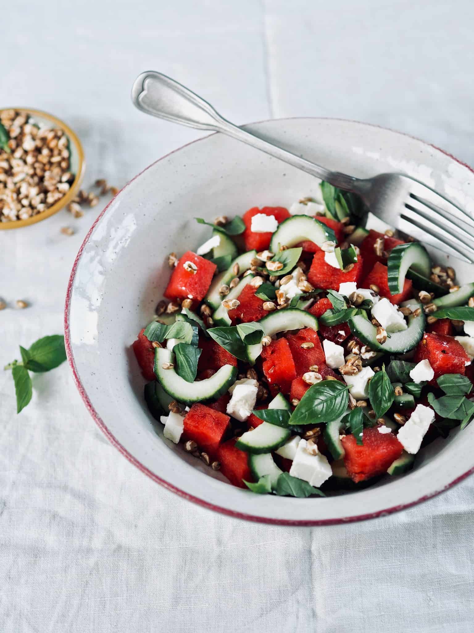 Vandmelonsalat Med Feta Bedste Salat Med Vandmelon Og Feta