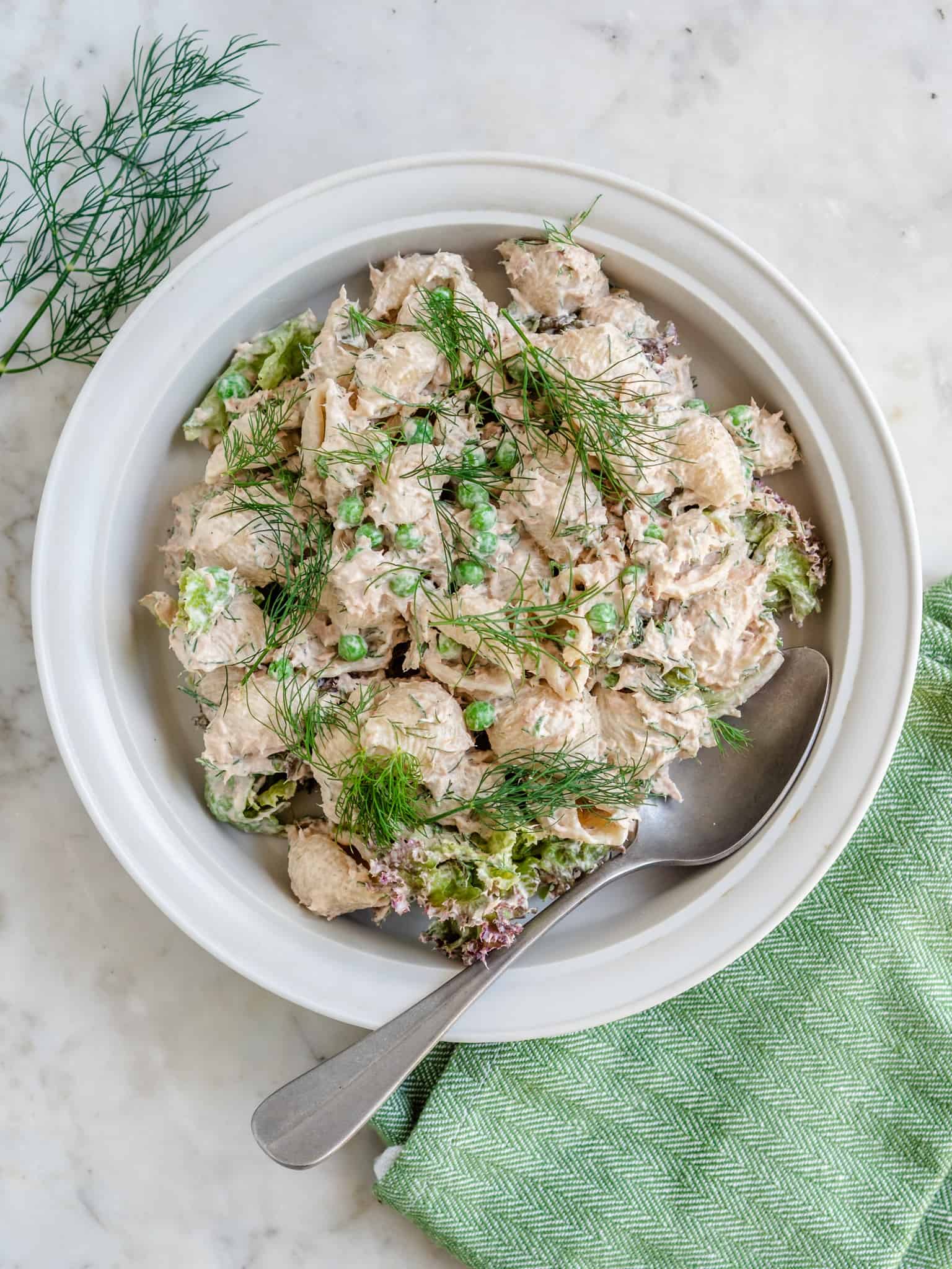 Pastasalat Med Tun Cremet Salat Med Pasta Og Tun