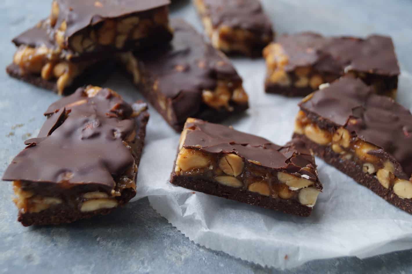 Blive ved koks Dangle Sunde snickers uden sukker - nemme hjemmelavet peanutbar