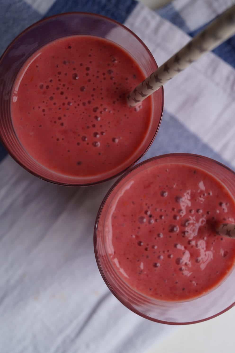 Hindbærsmoothie