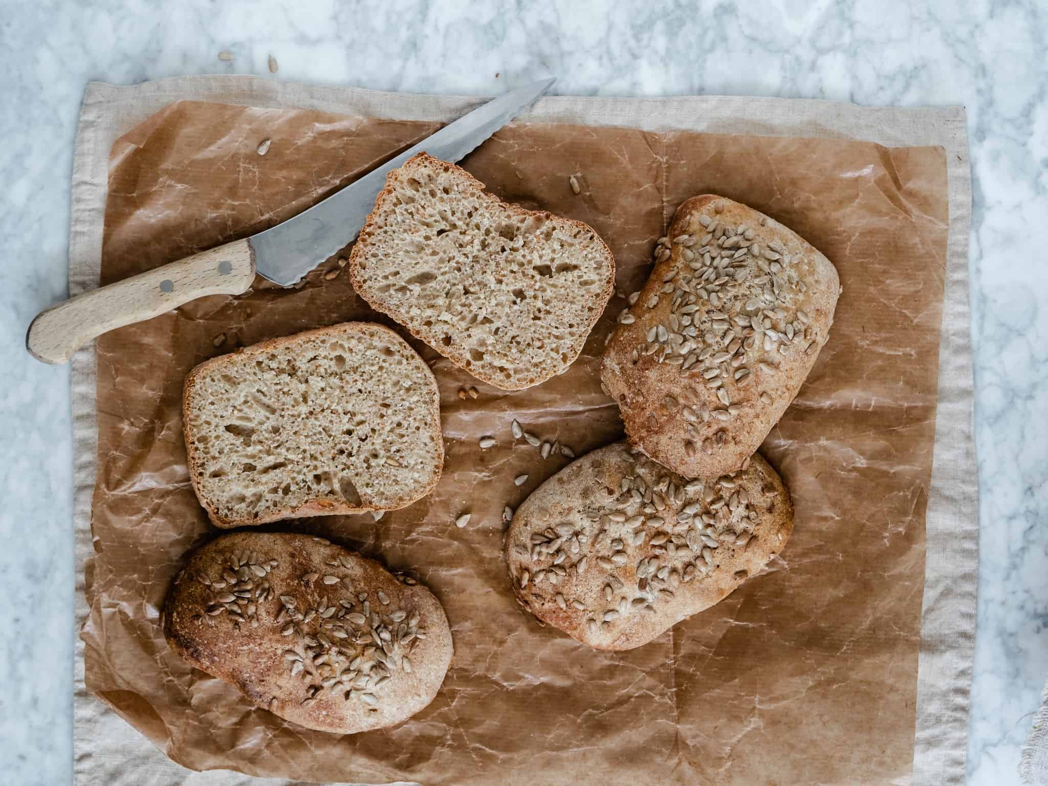 Sandwichboller med fuldkorn