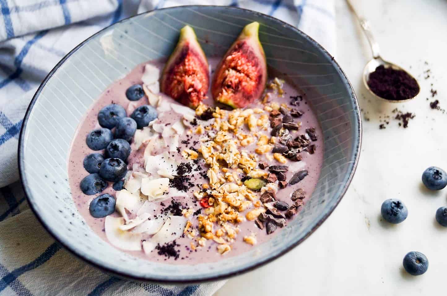 Acai smoothie med blåbær