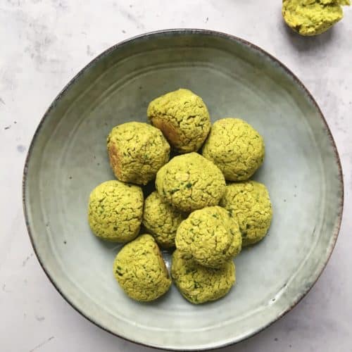 Grønne falafler bagt i ovnen