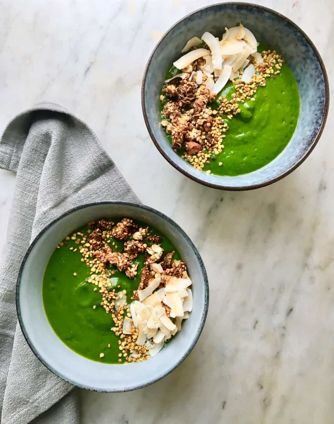 Grøn smoothie med spinat og squash