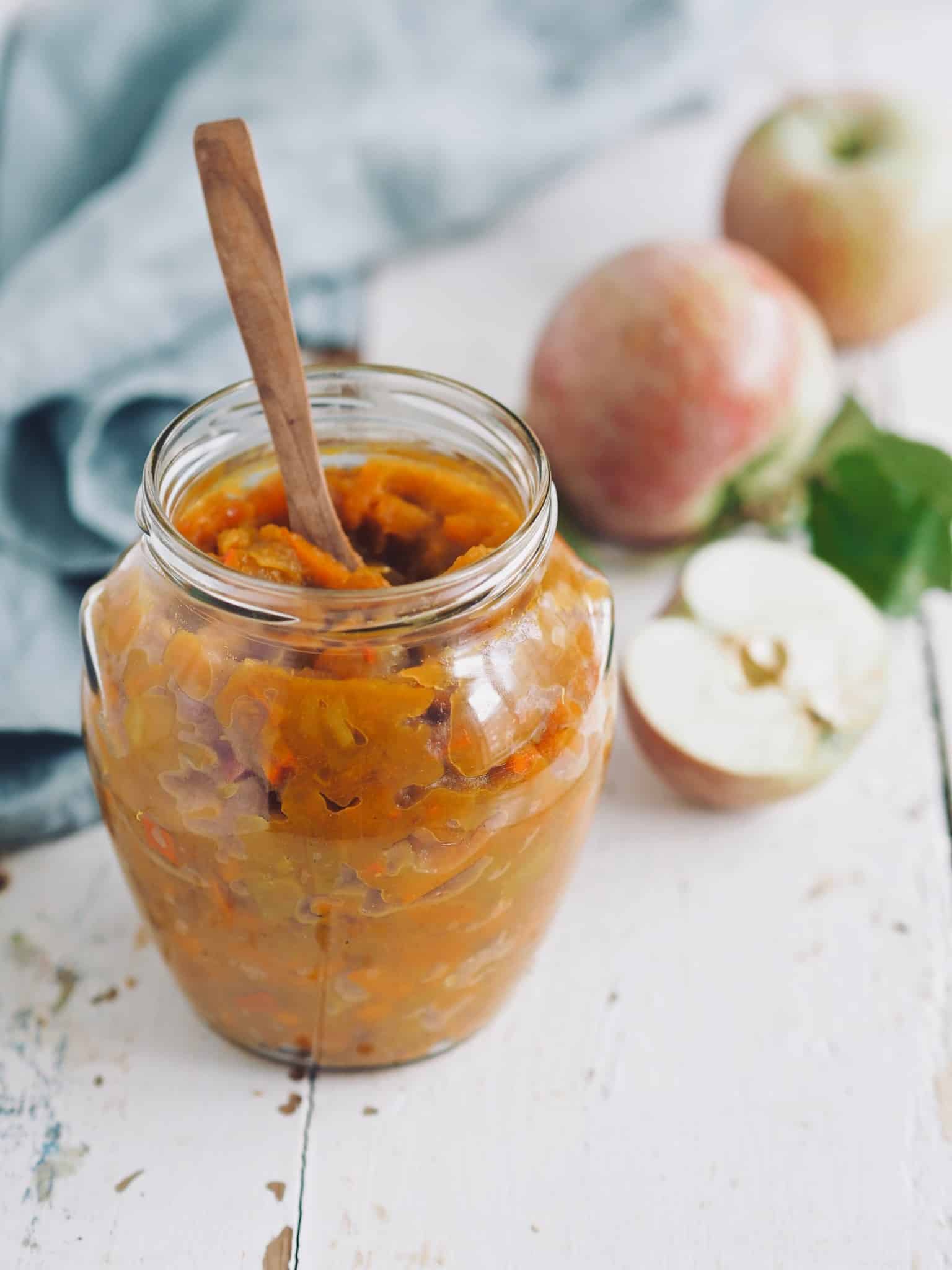 Græskar chutney med æble