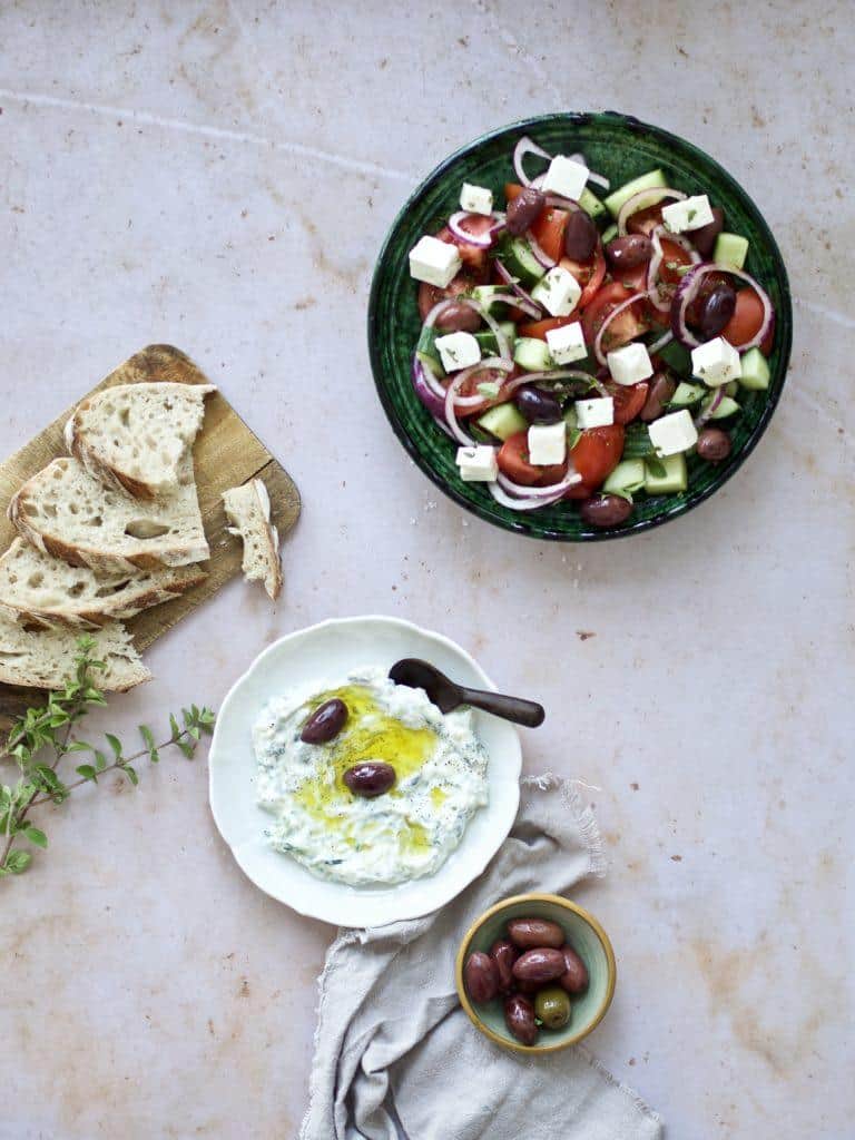 Tzatziki tilbehør til græsk salat