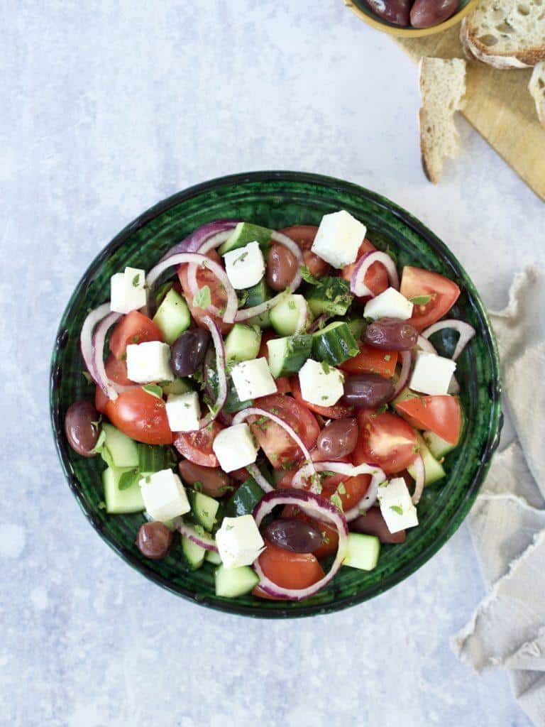 Græsk salat med feta