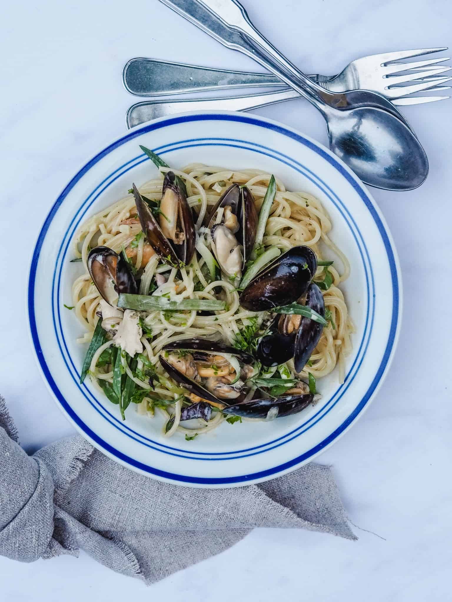 Pasta med muslinger