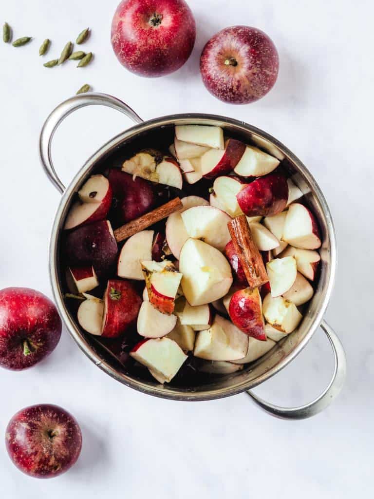 ingredienser til æblesmør