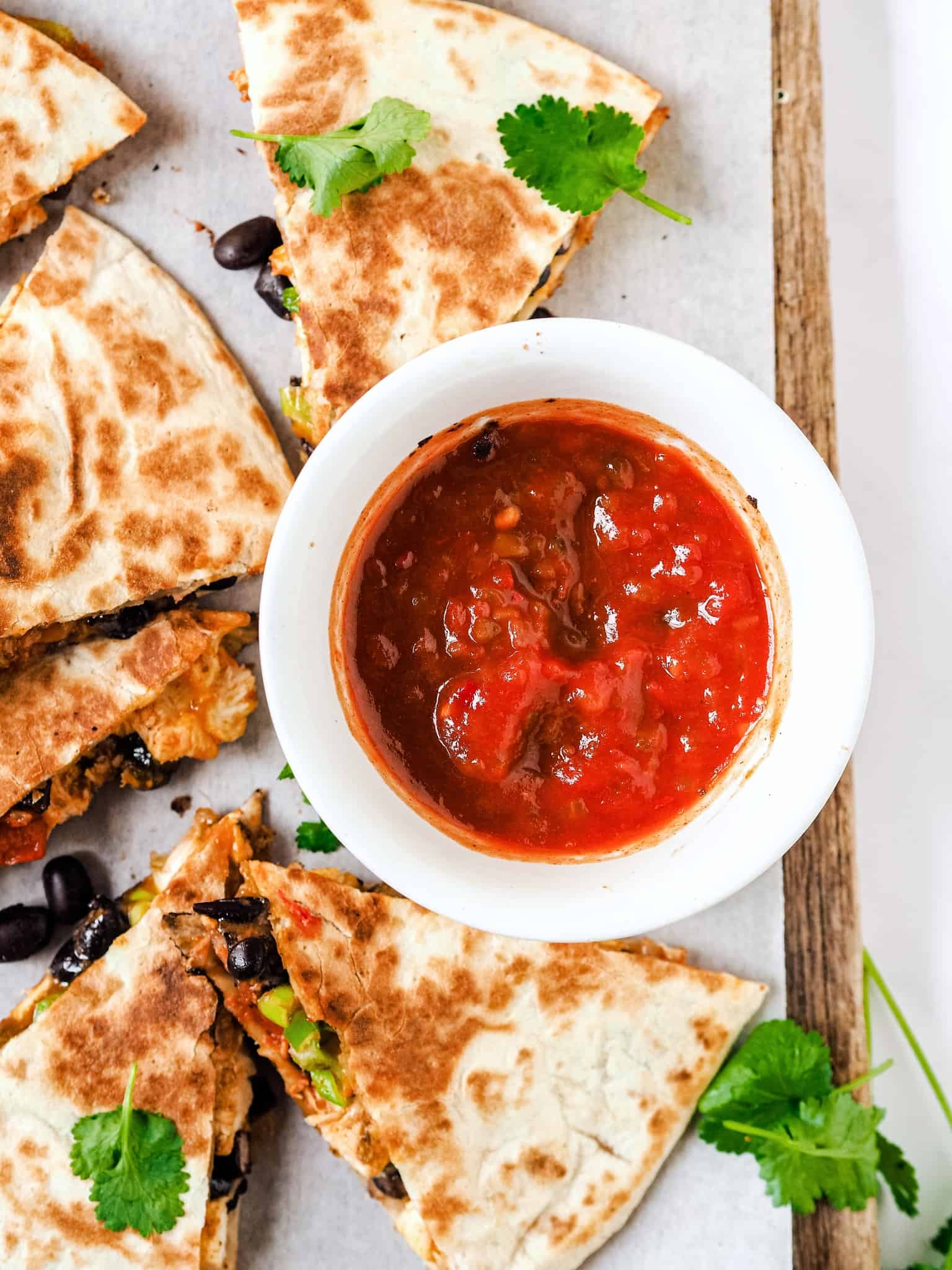 Quesadillas med kylling og cheddar nem opskrift på 20 min.