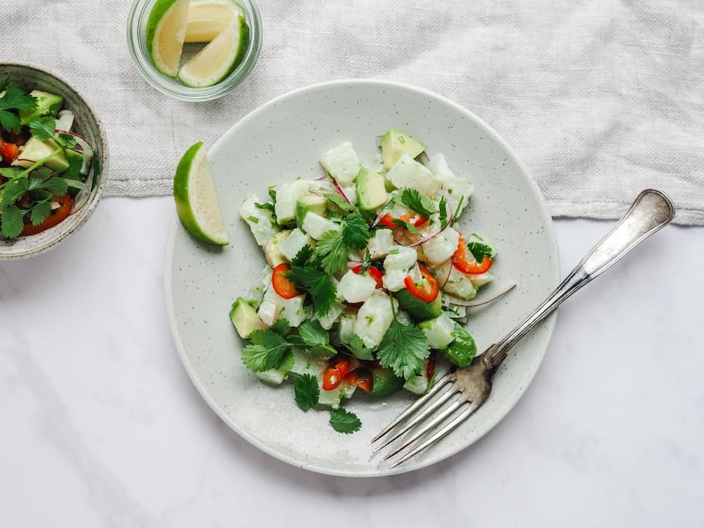 Ceviche med torsk og avocado