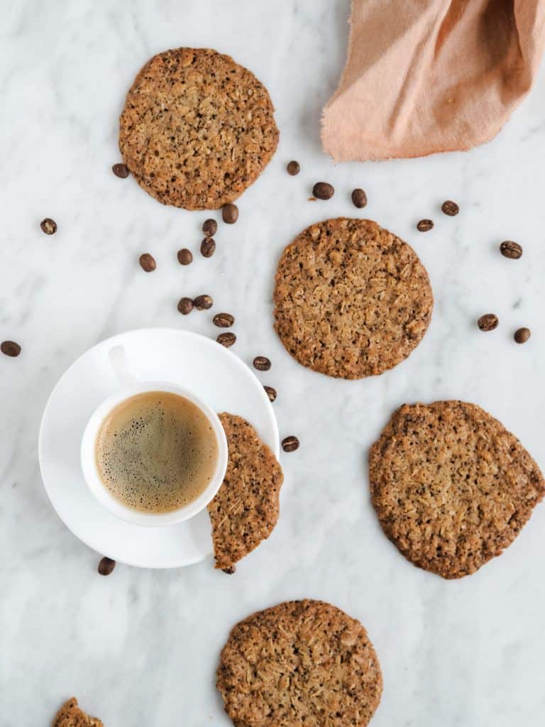 Kaffe cookies - sprøde cookies med kaffegrums