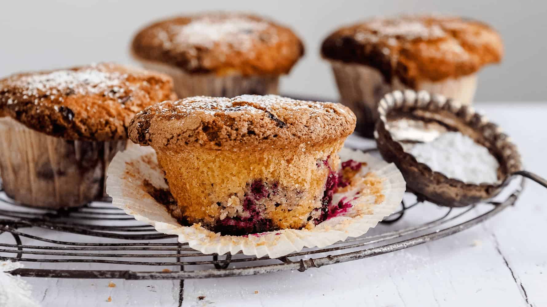 Brombærmuffins