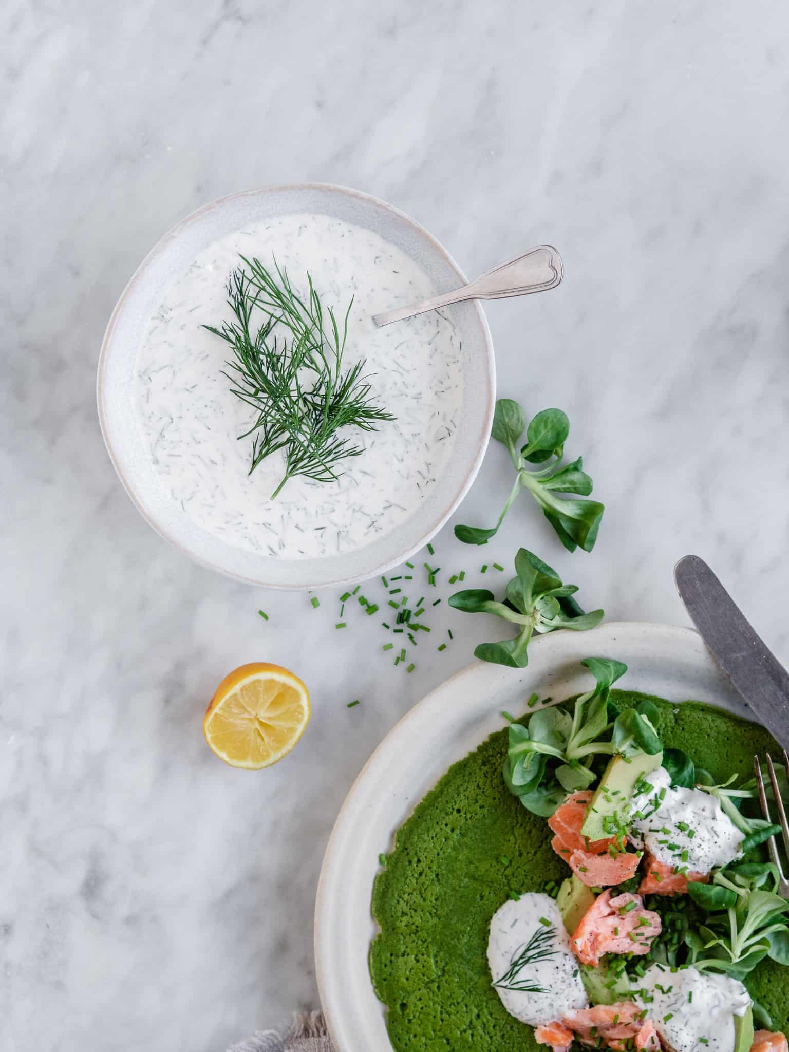 Dilddressing bedste hjemmelavet dressing med dild på 5 min