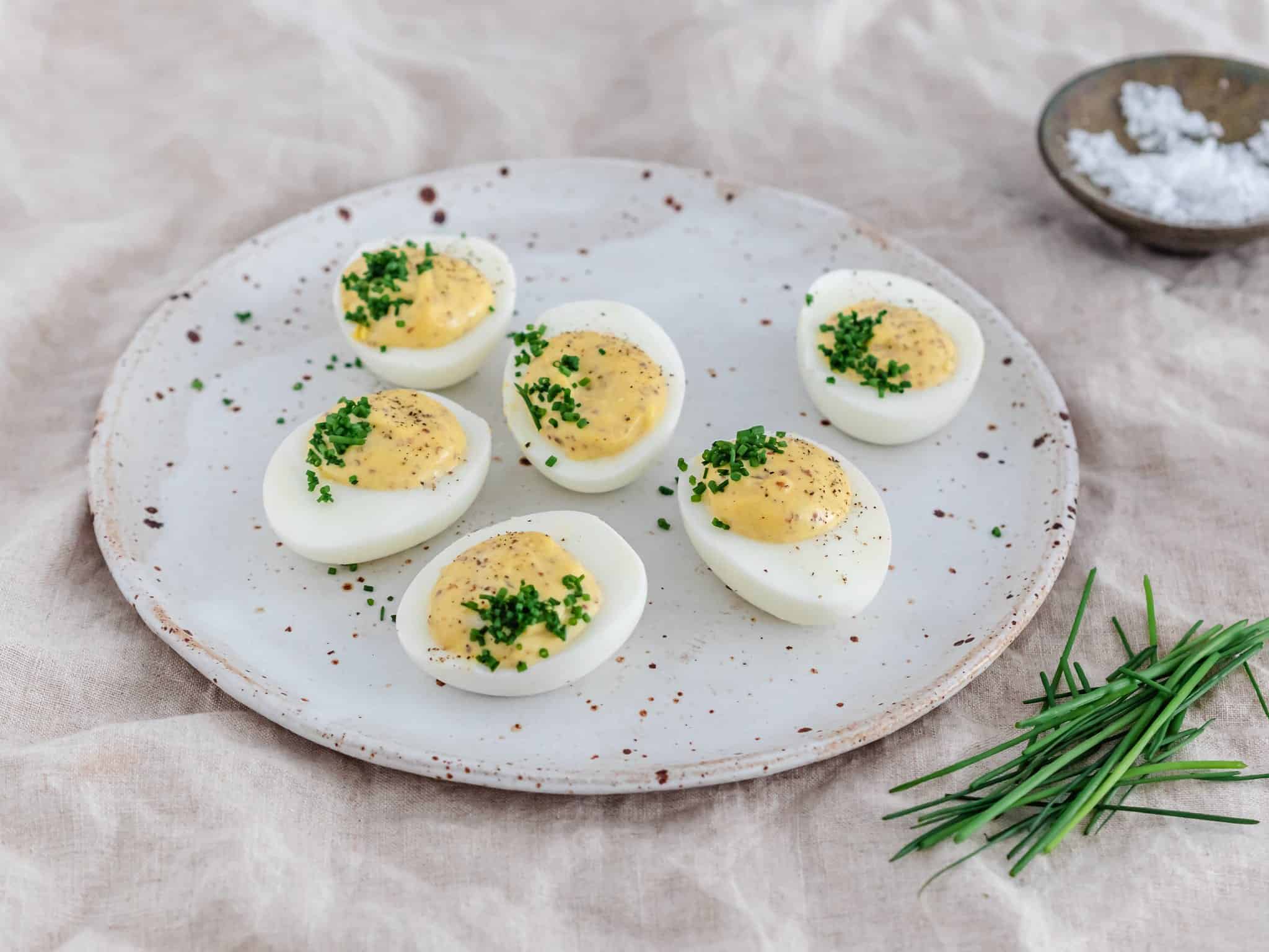 hjælpemotor Express Ærlig Fyldte æg – Opskrift på Deviled eggs