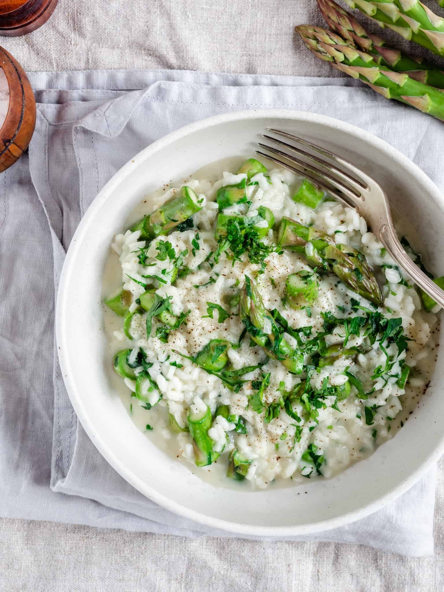 Risotto med asparges