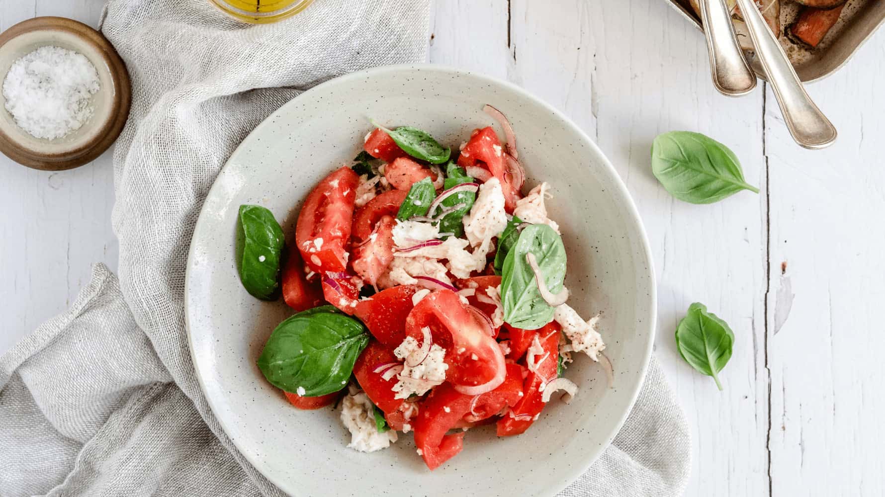 Tomatsalat med mozzarella