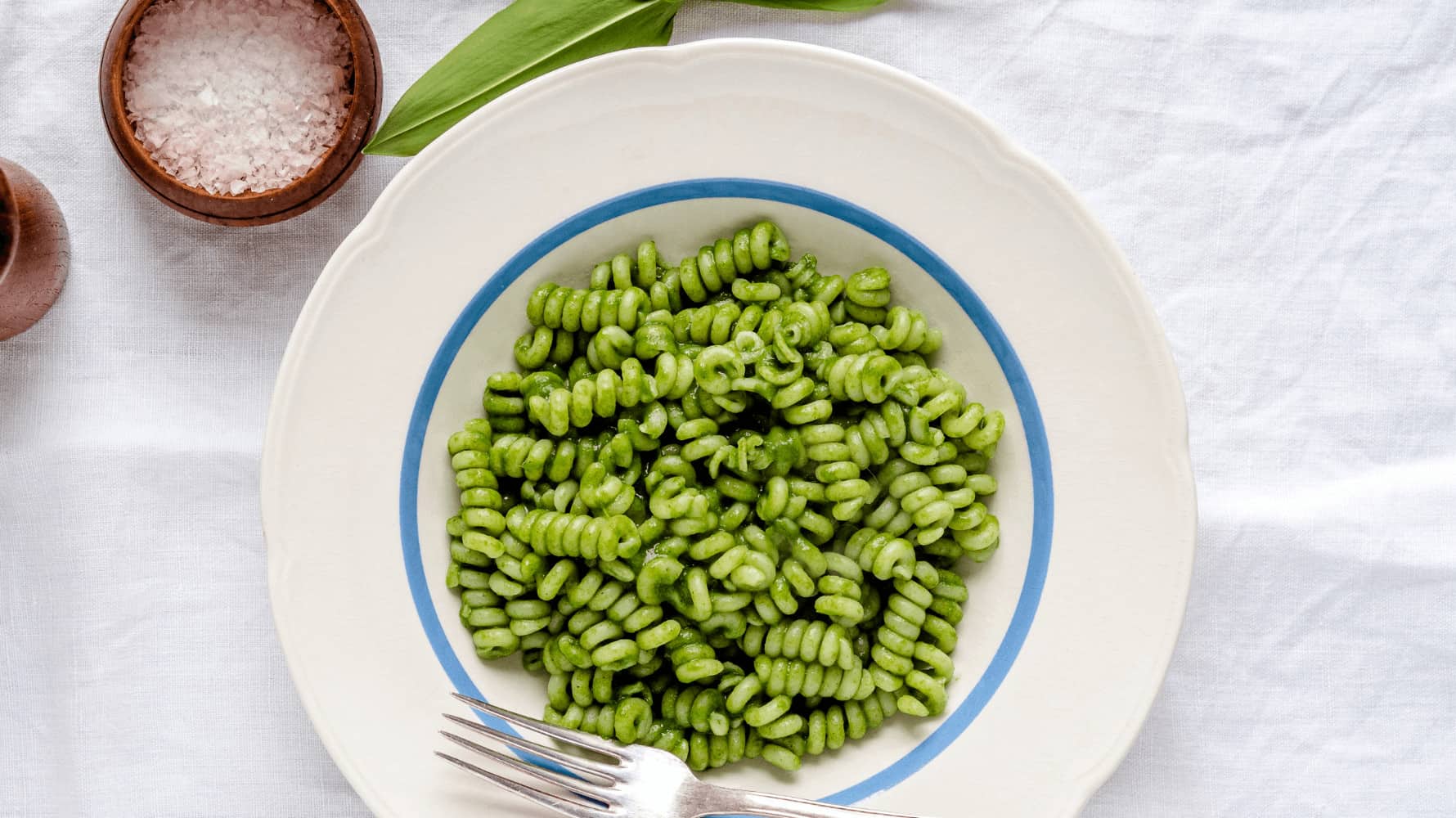 Pasta med ramsløgscreme