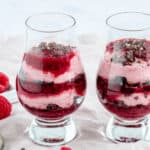sommerdessert med hindbær
