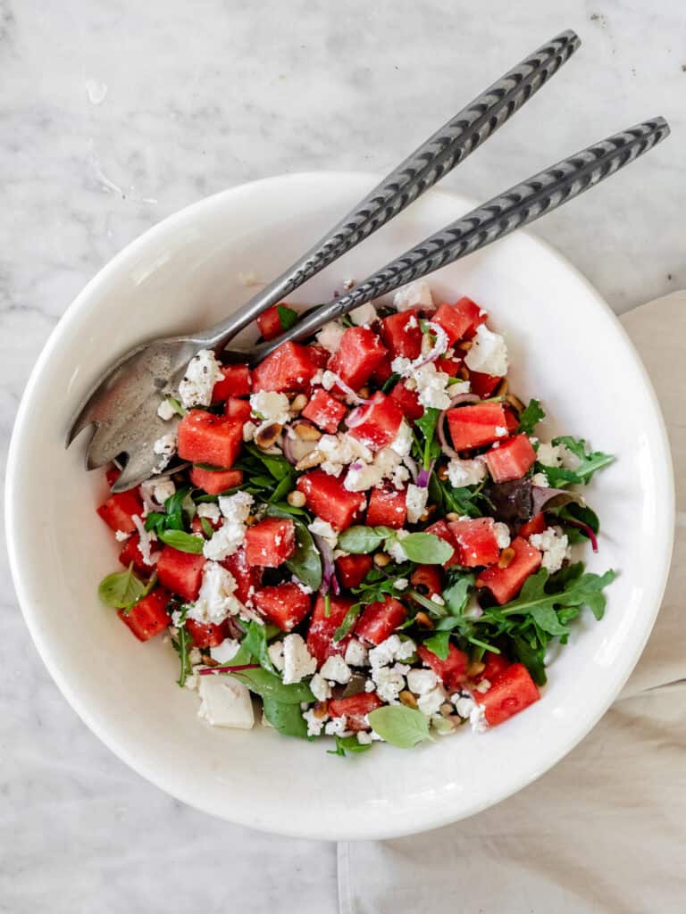 vandmelonsalat opskrift