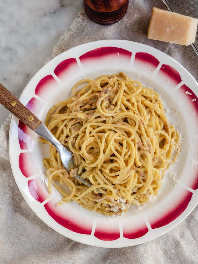 Opskrift på spaghetti Carbonara