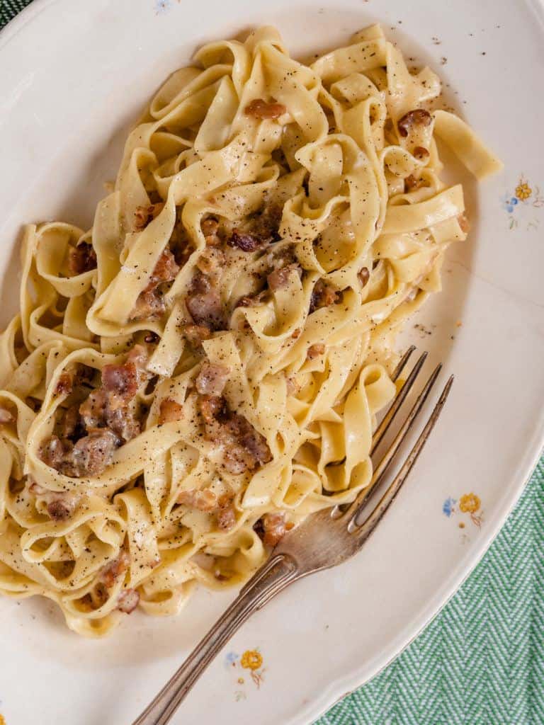 Pasta Carbonara med bacon