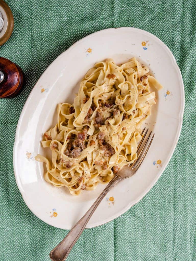 Pasta Carbonara med pancetta