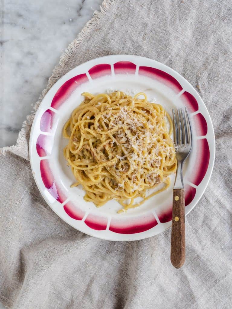 Spaghetti Carbonara uden fløde