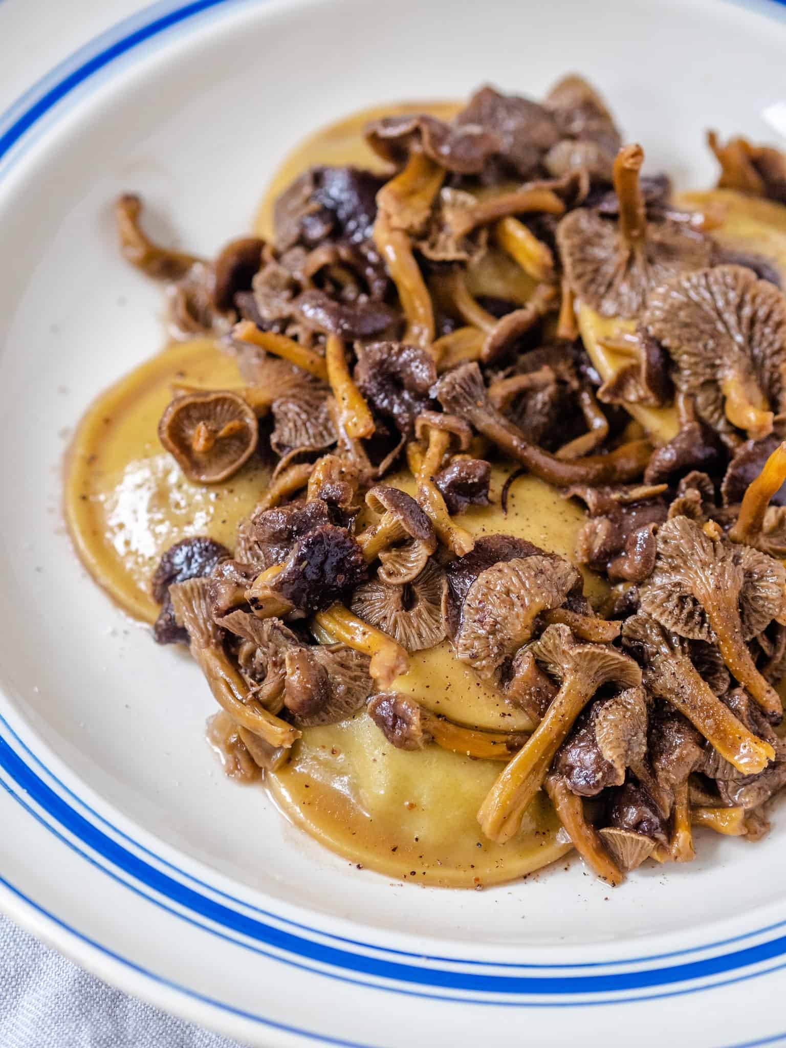 Ravioli med svampe