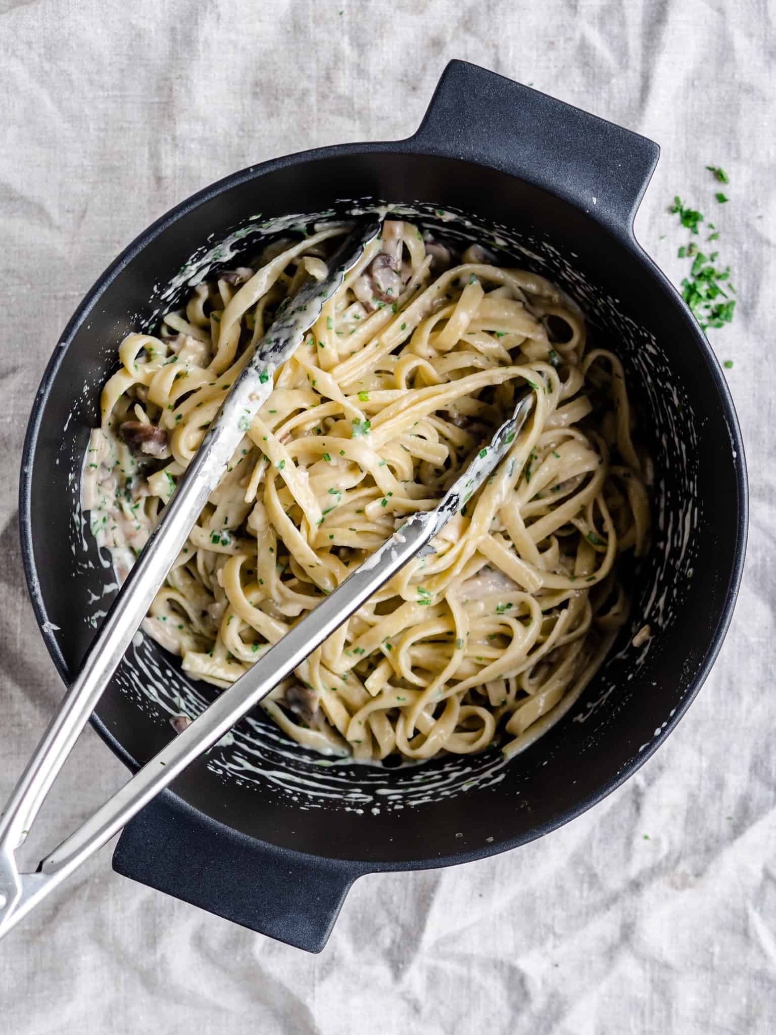 One pot pasta med bacon