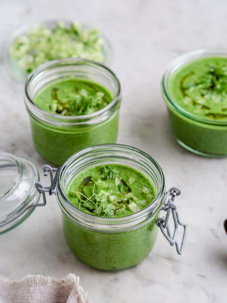 grøn gazpacho opskrift
