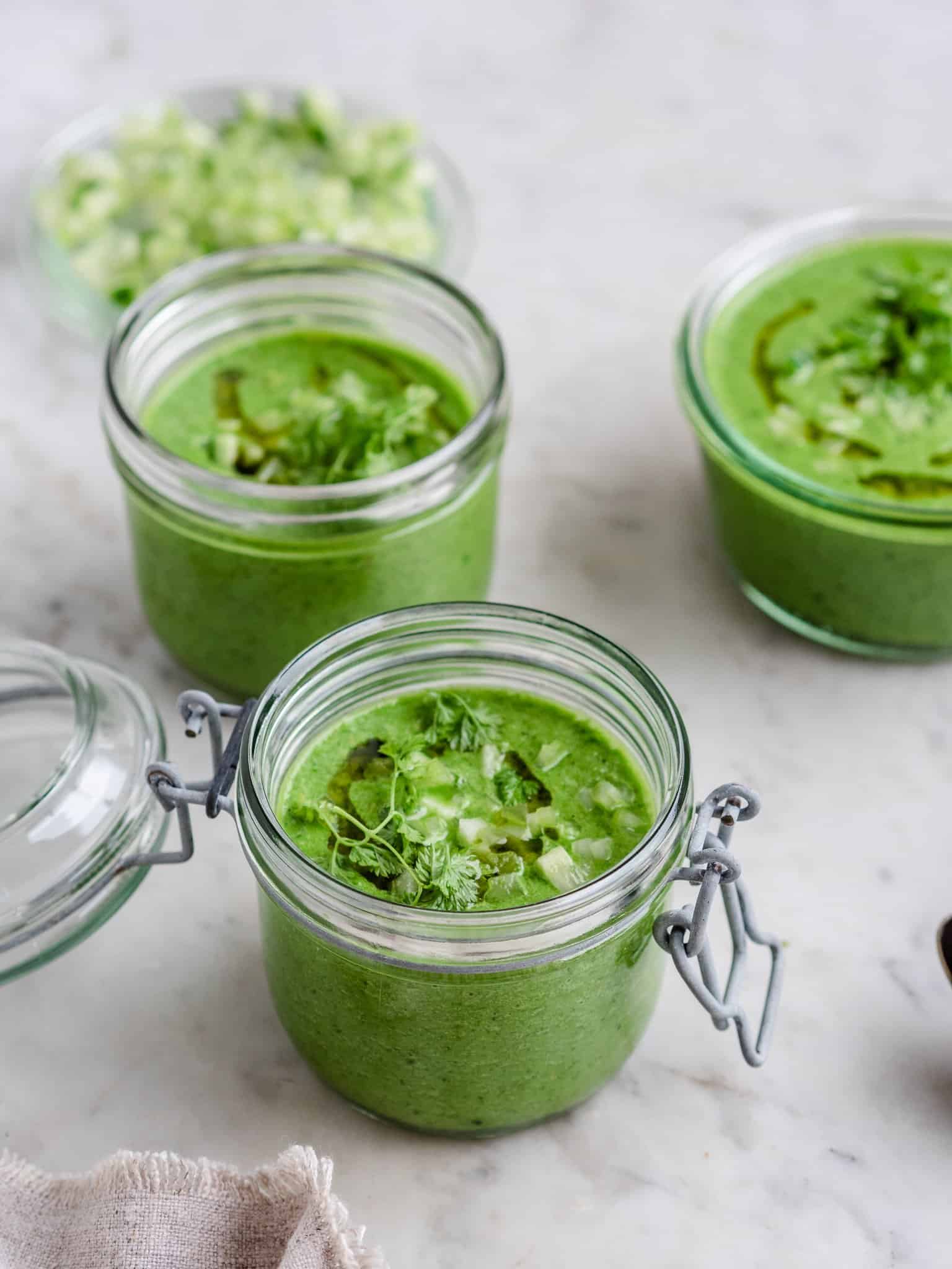Grøn gazpacho