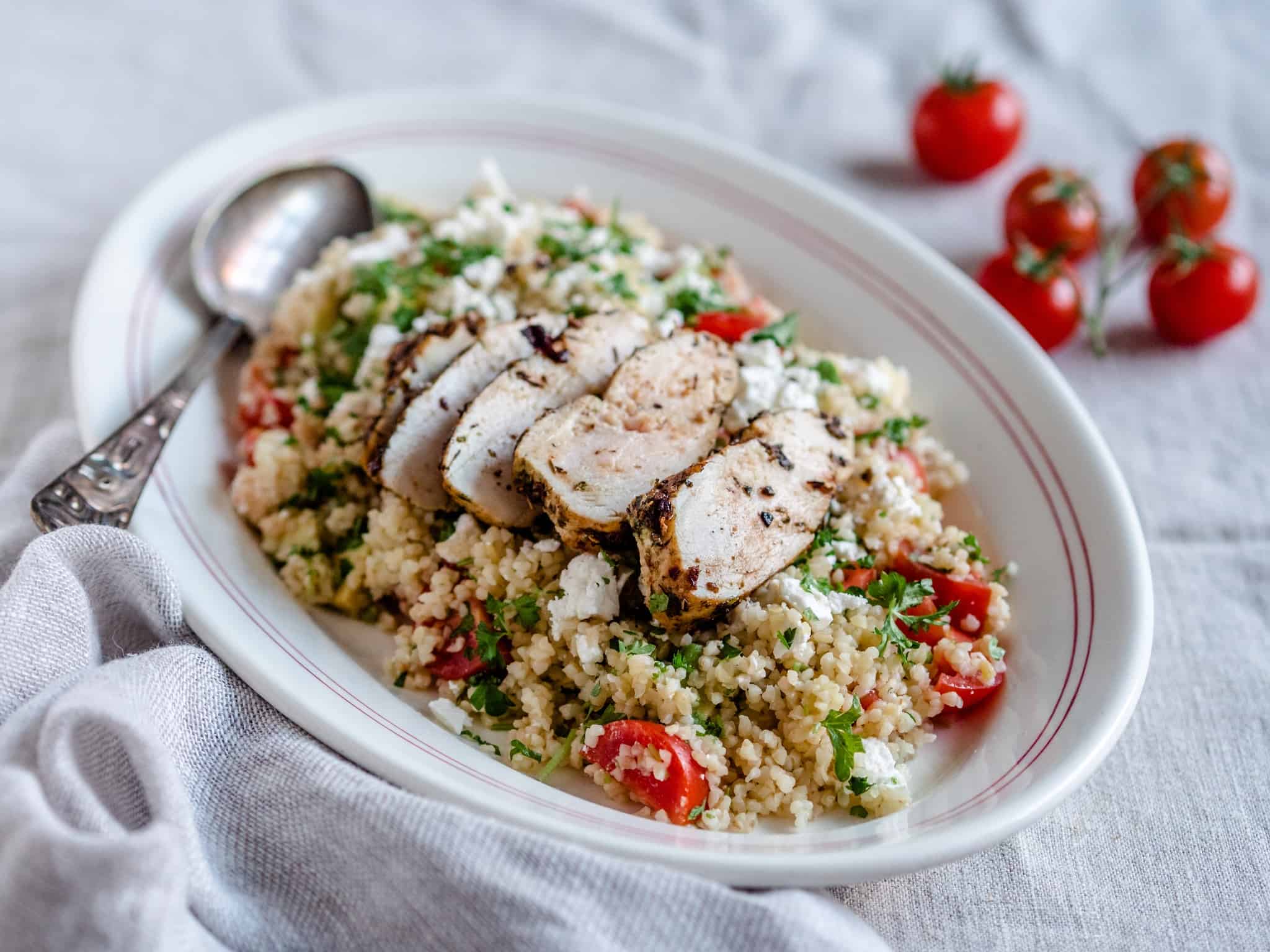 Bulgursalat med kylling