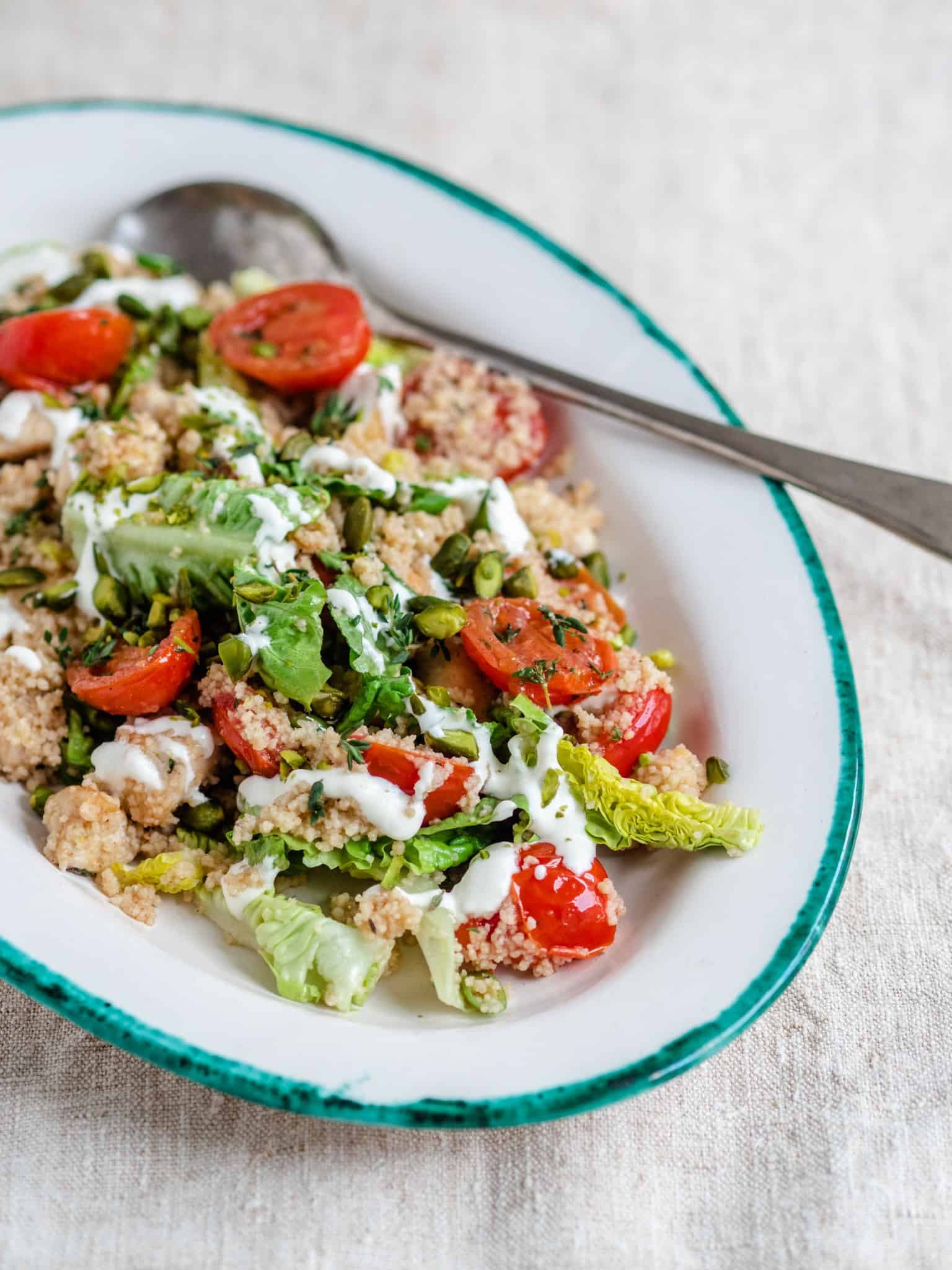 Lun couscous salat med kylling