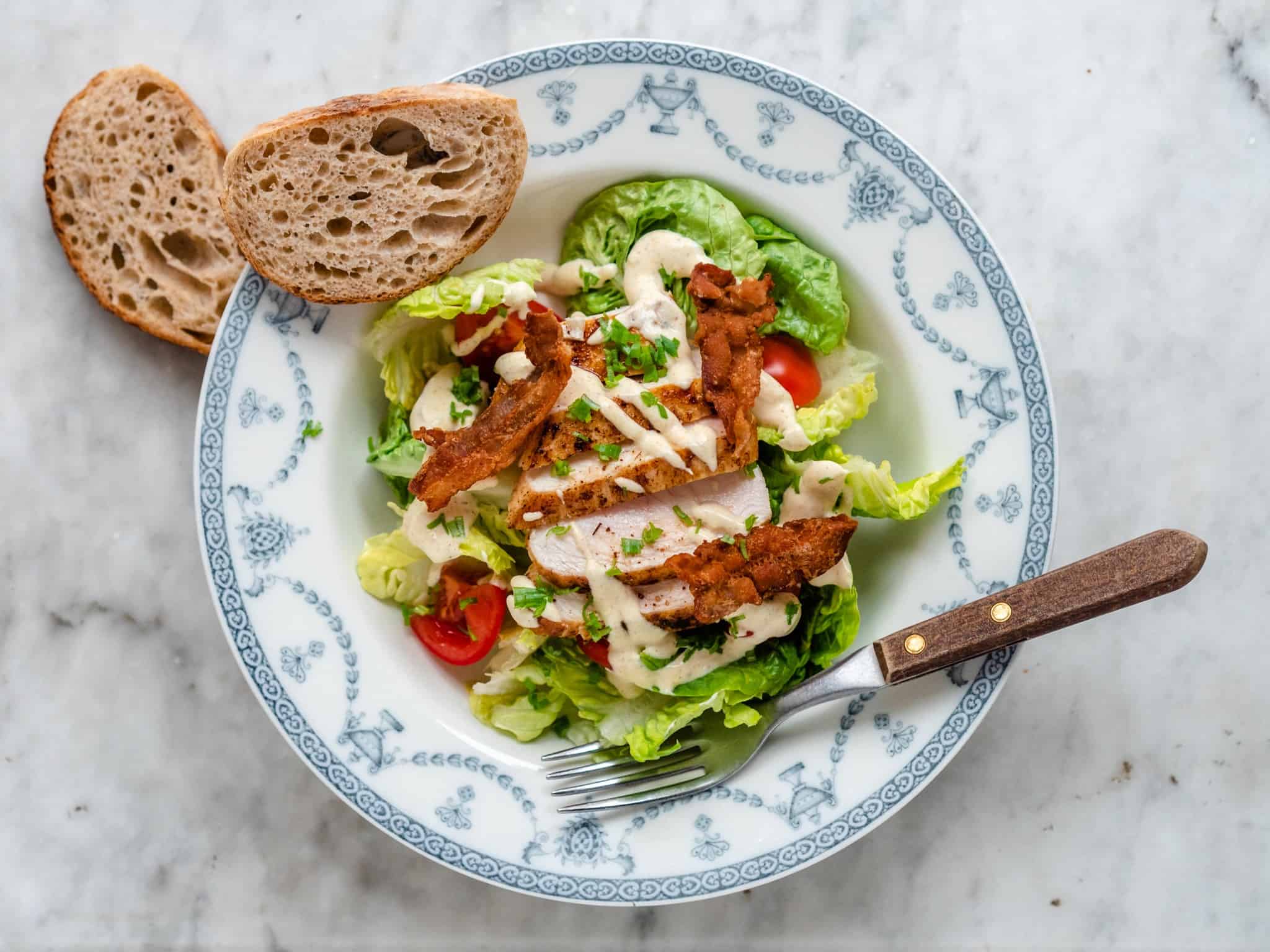 Club sandwich salat