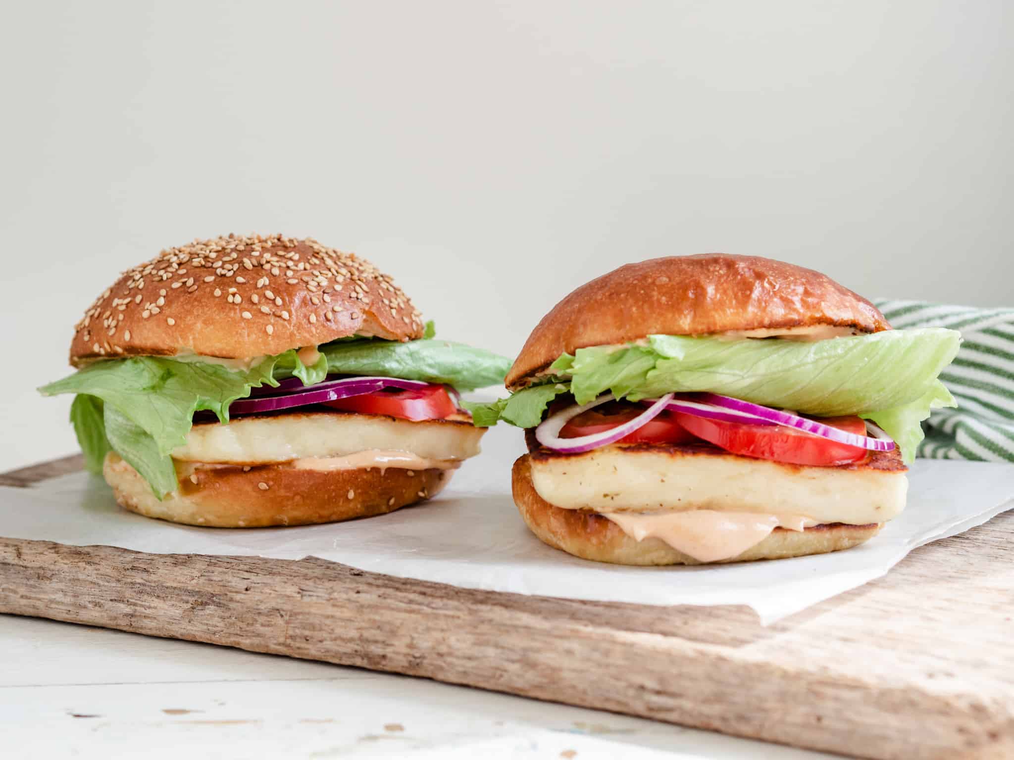 Halloumi burger