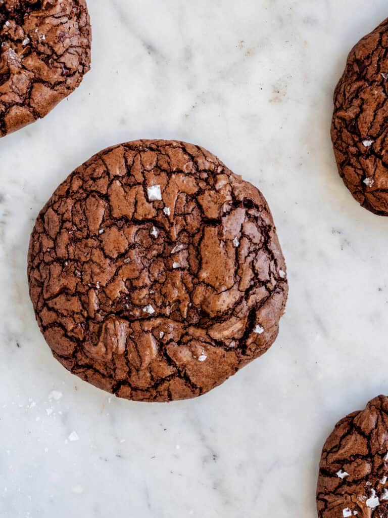 Brownie cookies med chokolade