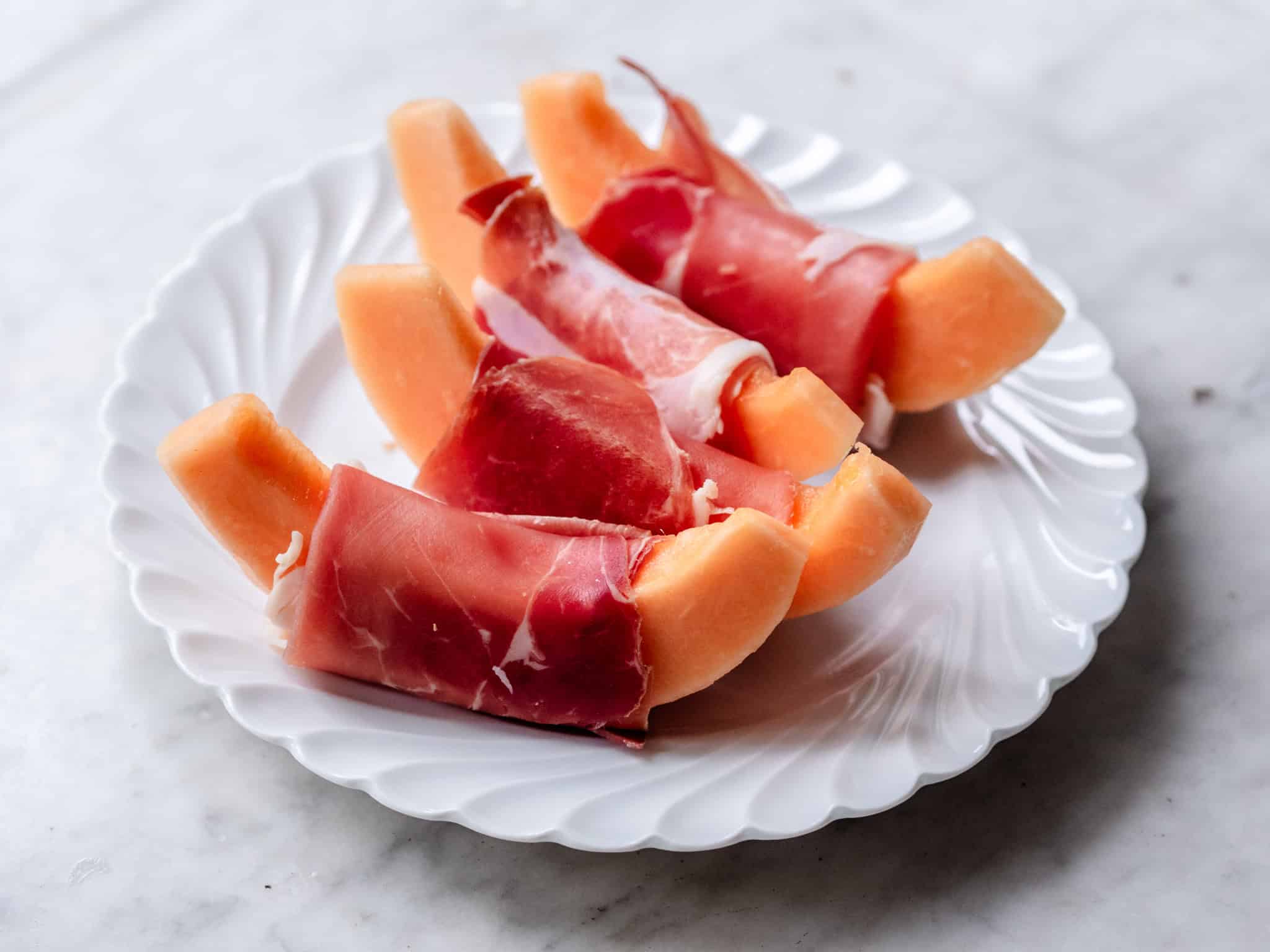 Melon med skinke