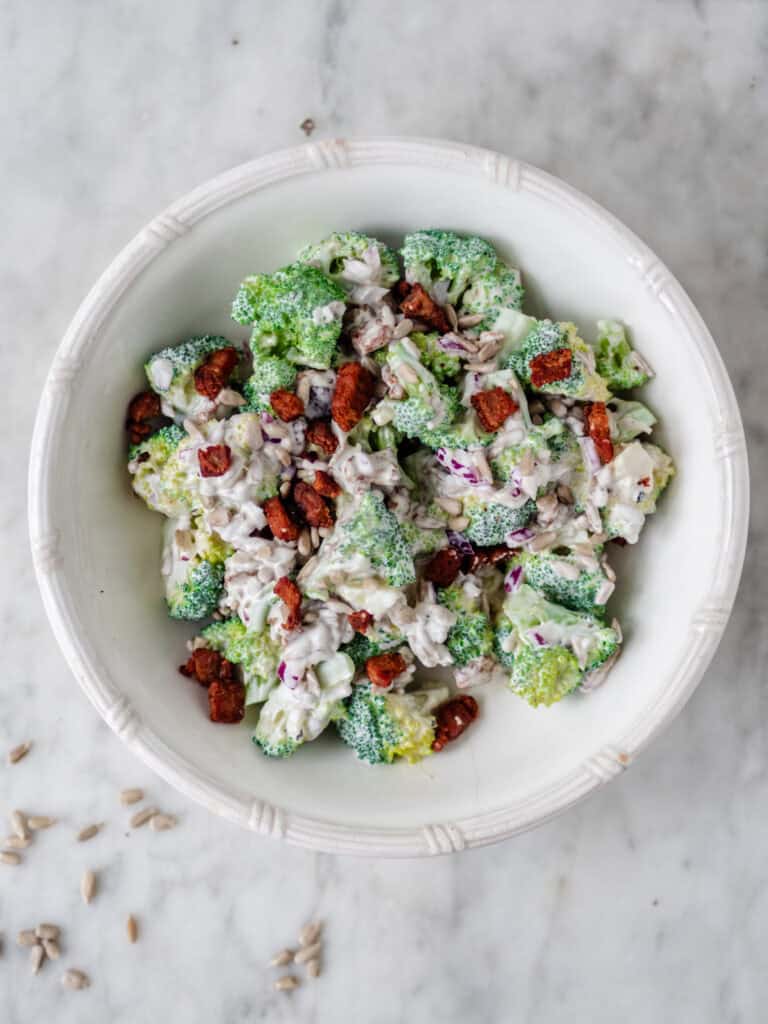 broccolisalat med bacon