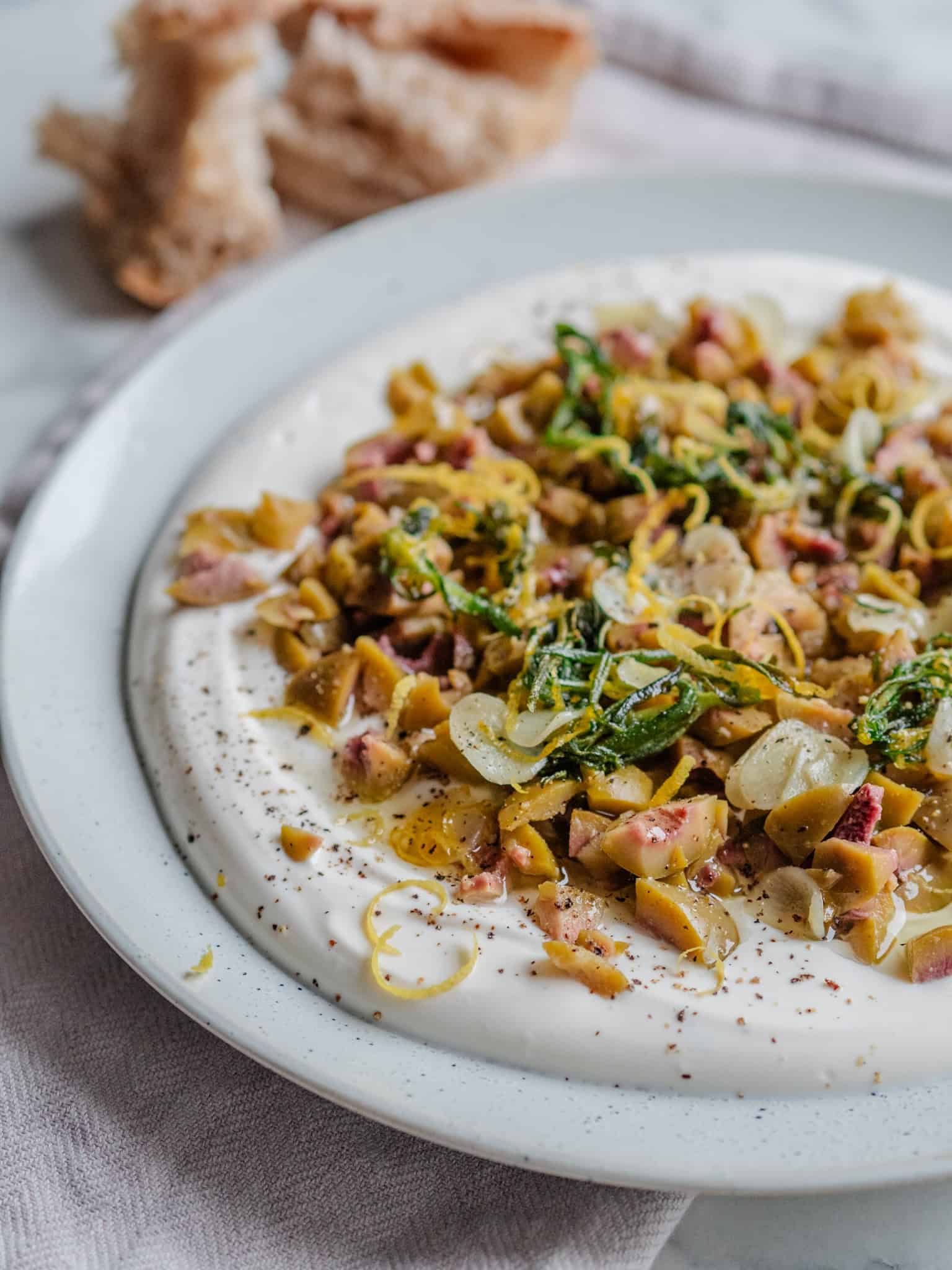 Loaded ricotta med oliven