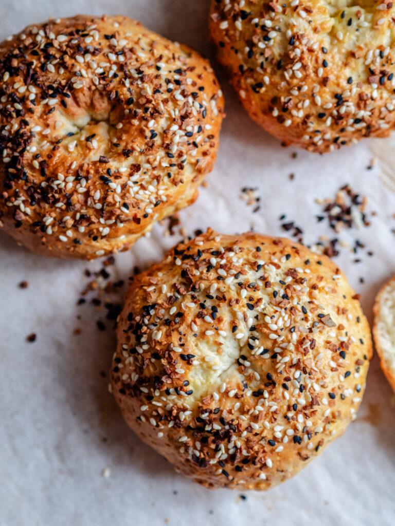 yoghurt bagels - sunde og nemme