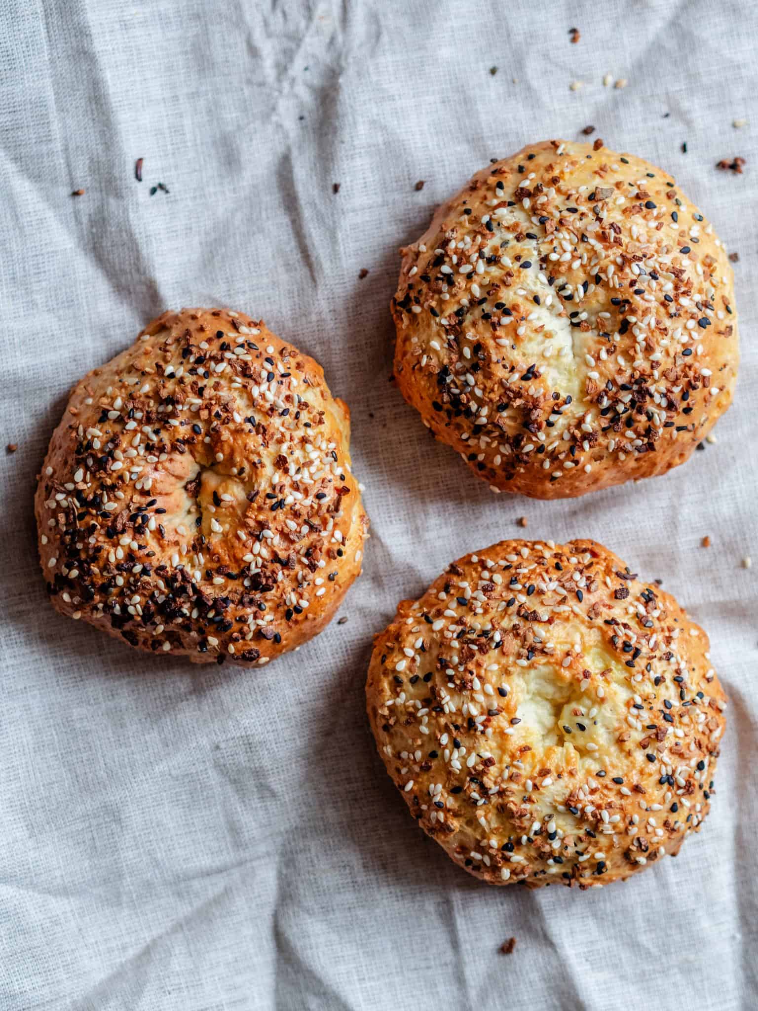 Yoghurt bagels med kun to ingredienser