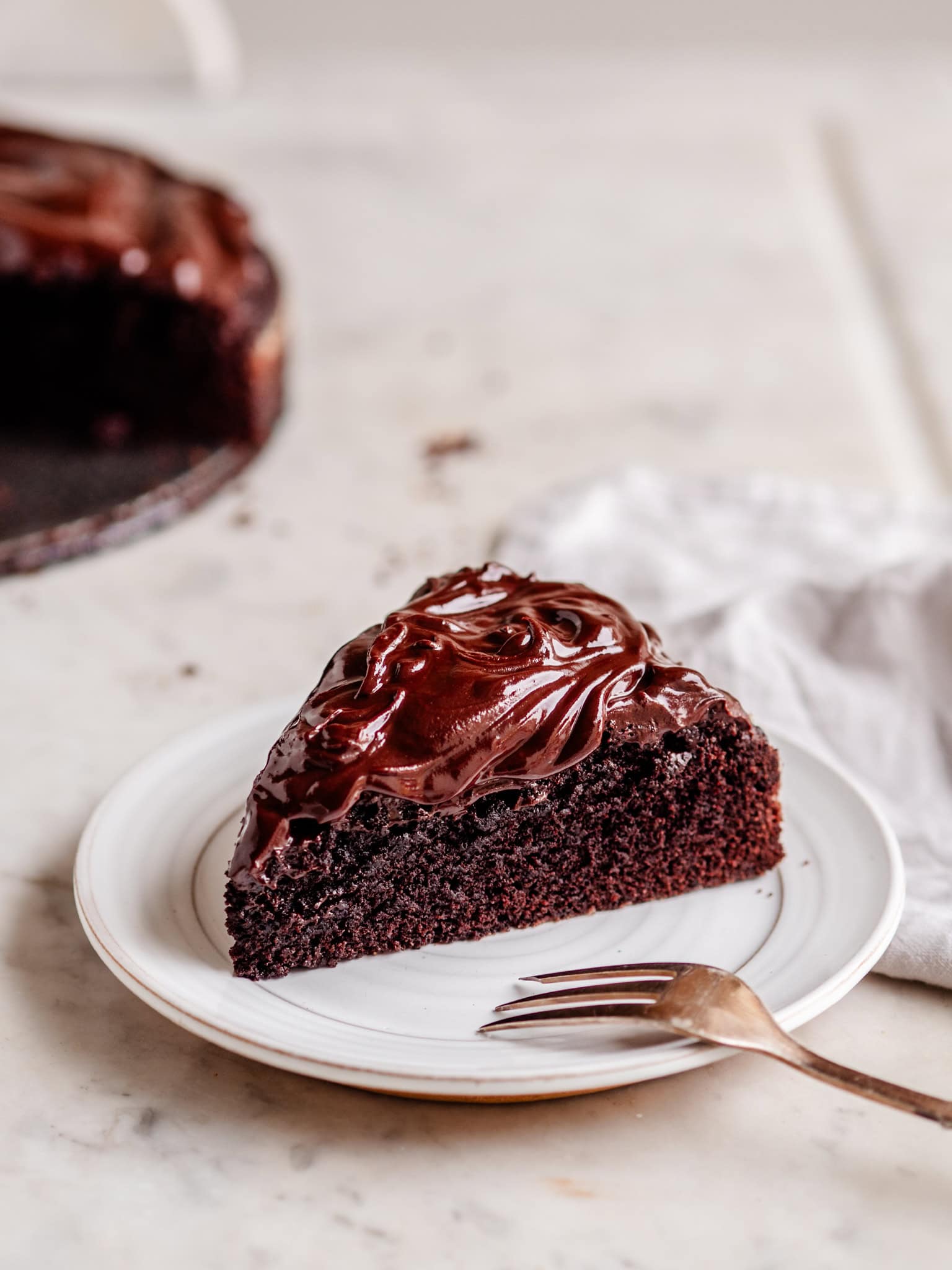 Luksus chokoladekage med ganache