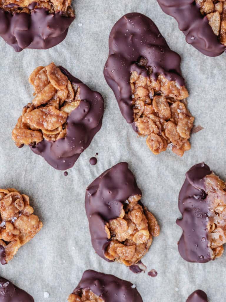 Karamel cornflakes-crackers med chokolade-2