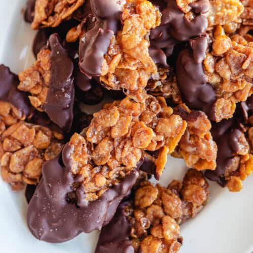 Karamel cornflakes-crackers med chokolade-3