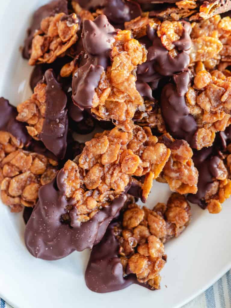 Karamel cornflakes-crackers med chokolade-3