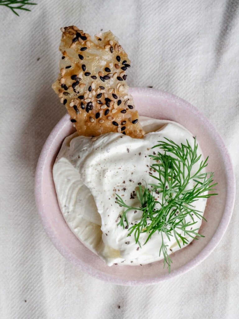 rispapir chips med dip
