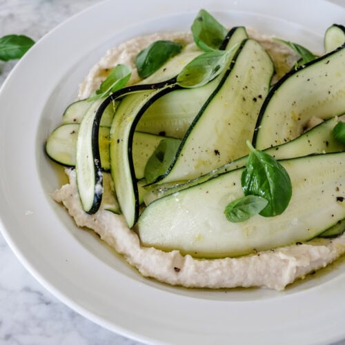 hvid bønnedip med squash