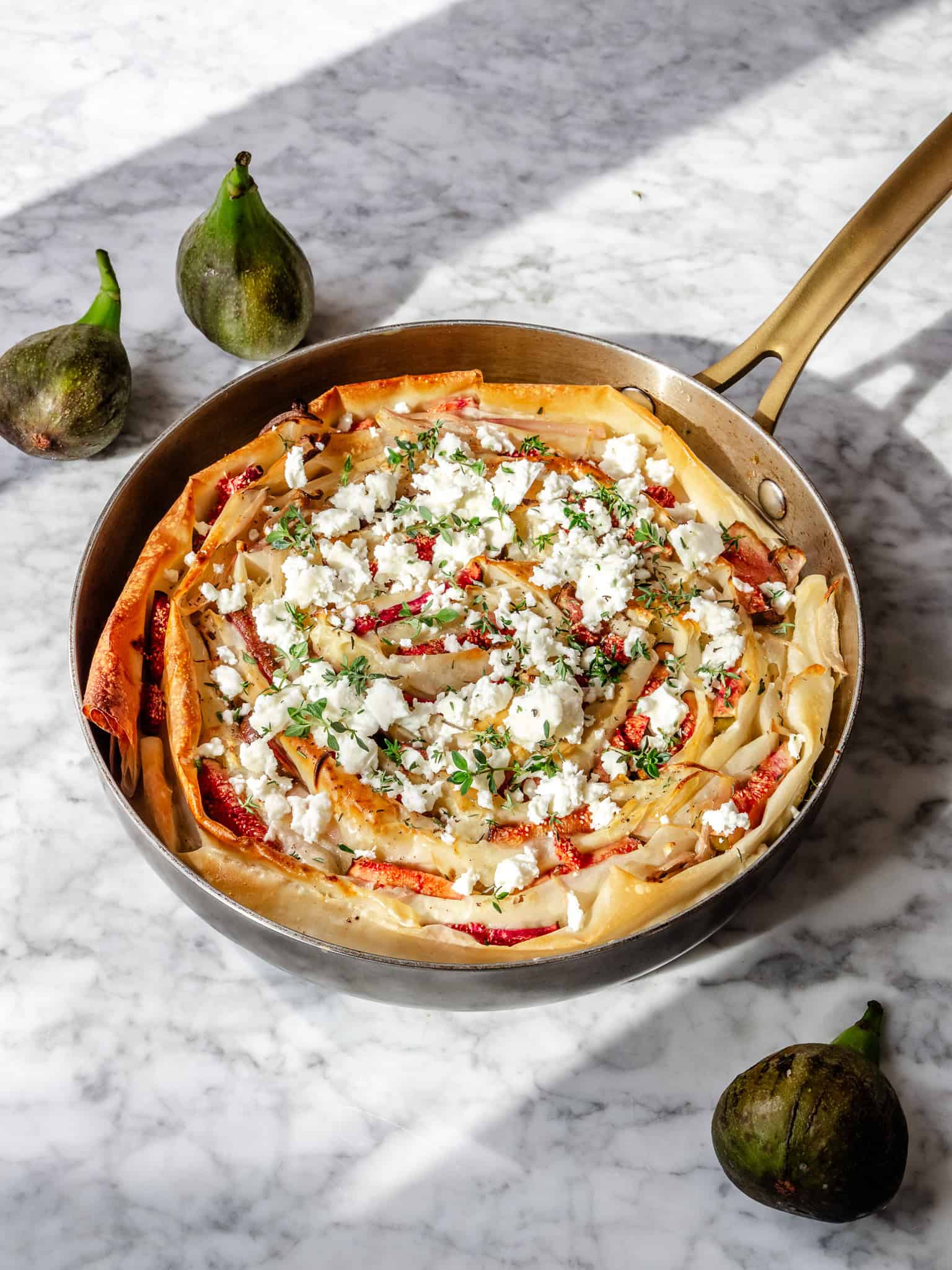 Filodejstærte med figen og feta
