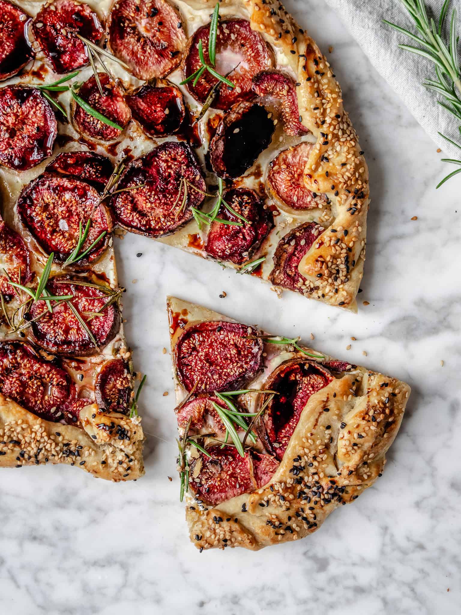 Galette med figner og ricotta